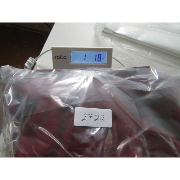 Malianlu Red Corduroy Jacket L Embroidered Roses Button Front Retro - Picture 6 of 6